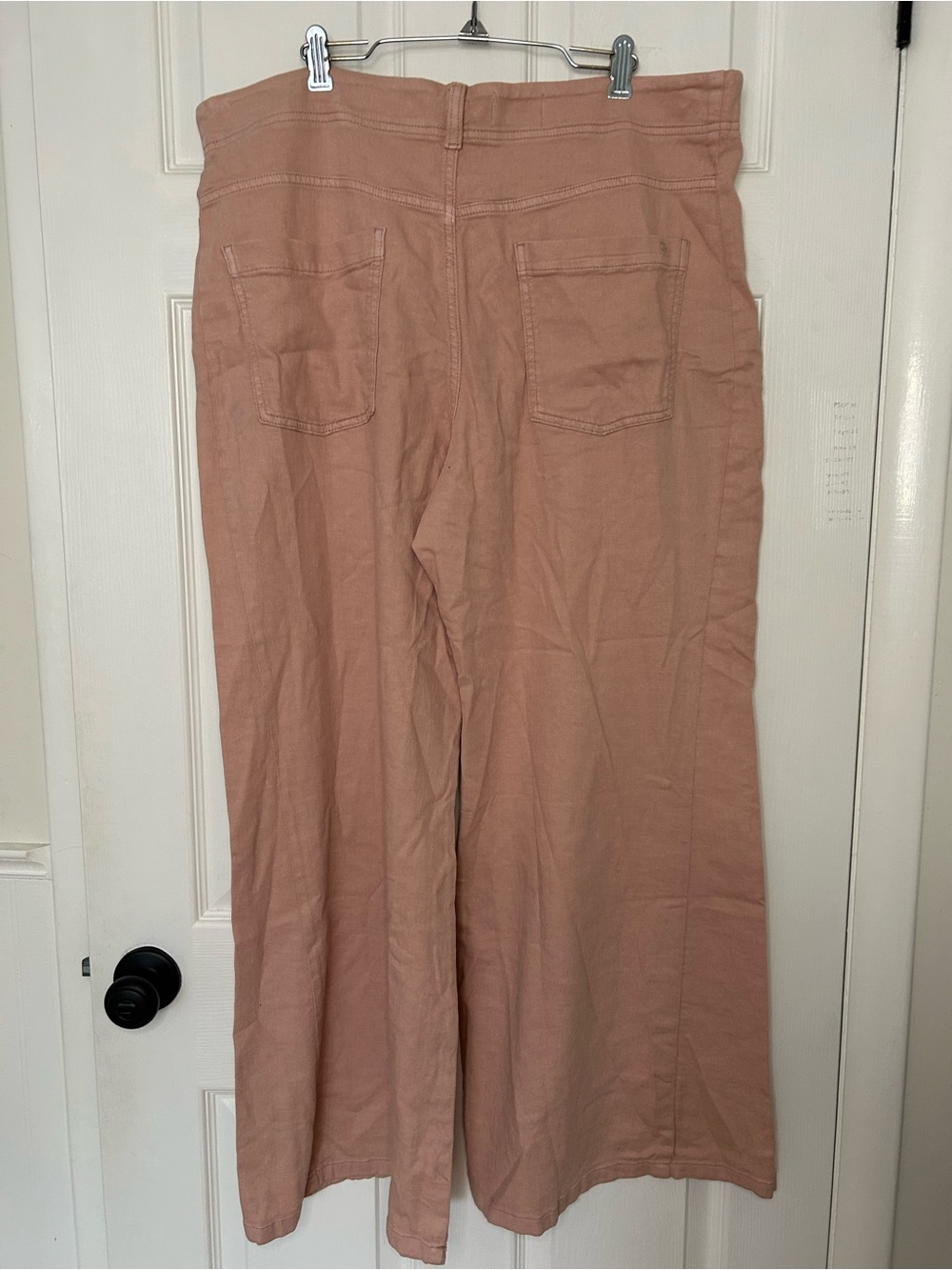 Anthropologie Pilcro Adi Linen Blend Mid-Rise Flare Pants - Picture 8 of 12